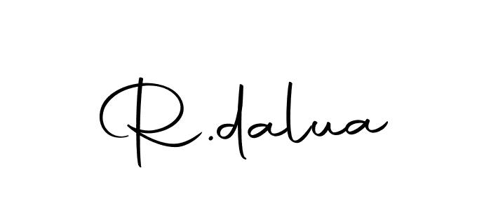 R.dalua stylish signature style. Best Handwritten Sign (Autography-DOLnW) for my name. Handwritten Signature Collection Ideas for my name R.dalua. R.dalua signature style 10 images and pictures png