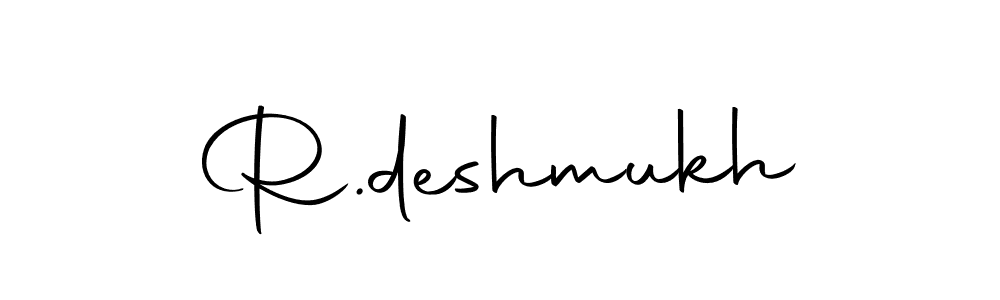 Design your own signature with our free online signature maker. With this signature software, you can create a handwritten (Autography-DOLnW) signature for name R.deshmukh. R.deshmukh signature style 10 images and pictures png