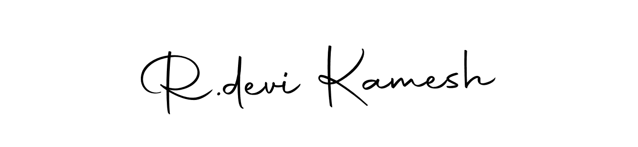 Create a beautiful signature design for name R.devi Kamesh. With this signature (Autography-DOLnW) fonts, you can make a handwritten signature for free. R.devi Kamesh signature style 10 images and pictures png