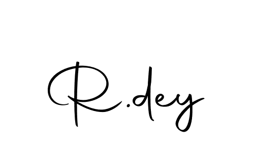 Similarly Autography-DOLnW is the best handwritten signature design. Signature creator online .You can use it as an online autograph creator for name R.dey. R.dey signature style 10 images and pictures png