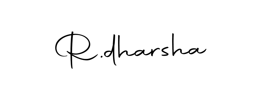 Design your own signature with our free online signature maker. With this signature software, you can create a handwritten (Autography-DOLnW) signature for name R.dharsha. R.dharsha signature style 10 images and pictures png