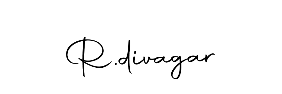 Use a signature maker to create a handwritten signature online. With this signature software, you can design (Autography-DOLnW) your own signature for name R.divagar. R.divagar signature style 10 images and pictures png