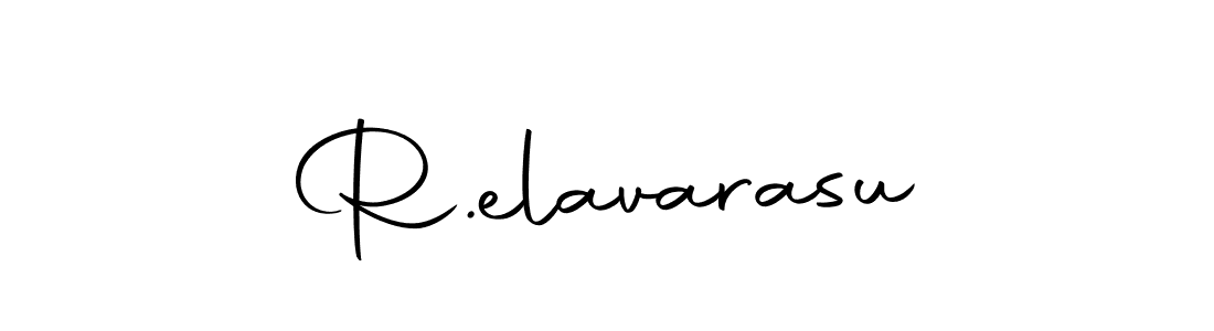 Design your own signature with our free online signature maker. With this signature software, you can create a handwritten (Autography-DOLnW) signature for name R.elavarasu. R.elavarasu signature style 10 images and pictures png