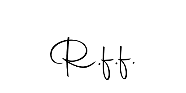 The best way (Autography-DOLnW) to make a short signature is to pick only two or three words in your name. The name R.f.f. include a total of six letters. For converting this name. R.f.f. signature style 10 images and pictures png