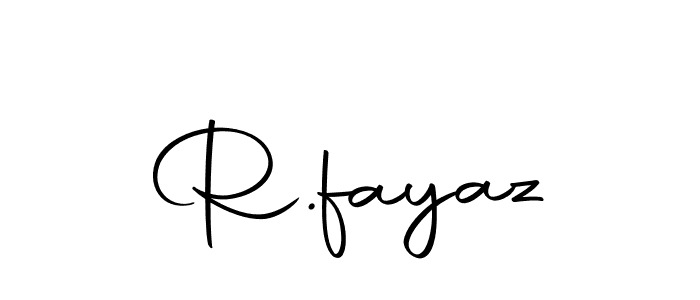 Use a signature maker to create a handwritten signature online. With this signature software, you can design (Autography-DOLnW) your own signature for name R.fayaz. R.fayaz signature style 10 images and pictures png