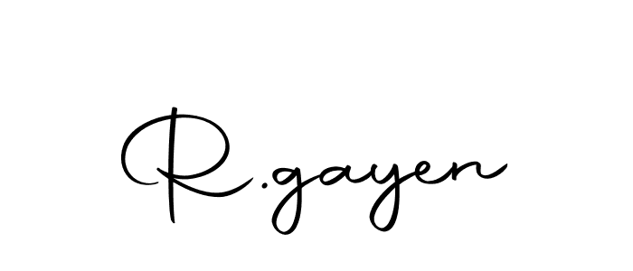 You should practise on your own different ways (Autography-DOLnW) to write your name (R.gayen) in signature. don't let someone else do it for you. R.gayen signature style 10 images and pictures png