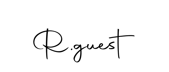 You should practise on your own different ways (Autography-DOLnW) to write your name (R.guest) in signature. don't let someone else do it for you. R.guest signature style 10 images and pictures png