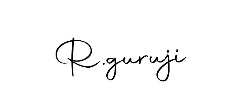 Create a beautiful signature design for name R.guruji. With this signature (Autography-DOLnW) fonts, you can make a handwritten signature for free. R.guruji signature style 10 images and pictures png