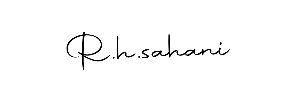 Create a beautiful signature design for name R.h.sahani. With this signature (Autography-DOLnW) fonts, you can make a handwritten signature for free. R.h.sahani signature style 10 images and pictures png