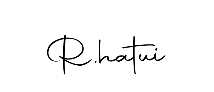 Create a beautiful signature design for name R.hatui. With this signature (Autography-DOLnW) fonts, you can make a handwritten signature for free. R.hatui signature style 10 images and pictures png