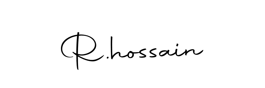 Design your own signature with our free online signature maker. With this signature software, you can create a handwritten (Autography-DOLnW) signature for name R.hossain. R.hossain signature style 10 images and pictures png