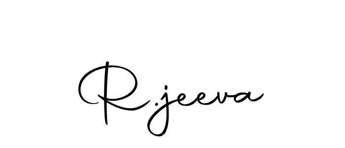 You should practise on your own different ways (Autography-DOLnW) to write your name (R.jeeva) in signature. don't let someone else do it for you. R.jeeva signature style 10 images and pictures png