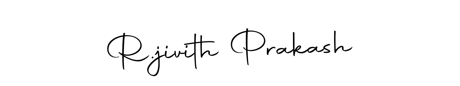 This is the best signature style for the R.jivith Prakash name. Also you like these signature font (Autography-DOLnW). Mix name signature. R.jivith Prakash signature style 10 images and pictures png