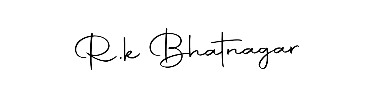 You should practise on your own different ways (Autography-DOLnW) to write your name (R.k Bhatnagar) in signature. don't let someone else do it for you. R.k Bhatnagar signature style 10 images and pictures png