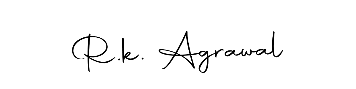 Use a signature maker to create a handwritten signature online. With this signature software, you can design (Autography-DOLnW) your own signature for name R.k. Agrawal. R.k. Agrawal signature style 10 images and pictures png