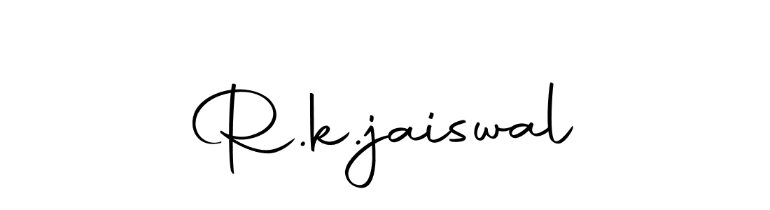 Create a beautiful signature design for name R.k.jaiswal. With this signature (Autography-DOLnW) fonts, you can make a handwritten signature for free. R.k.jaiswal signature style 10 images and pictures png