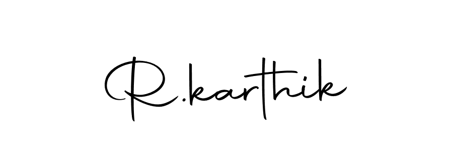 How to make R.karthik name signature. Use Autography-DOLnW style for creating short signs online. This is the latest handwritten sign. R.karthik signature style 10 images and pictures png