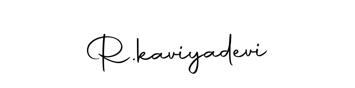 The best way (Autography-DOLnW) to make a short signature is to pick only two or three words in your name. The name R.kaviyadevi include a total of six letters. For converting this name. R.kaviyadevi signature style 10 images and pictures png