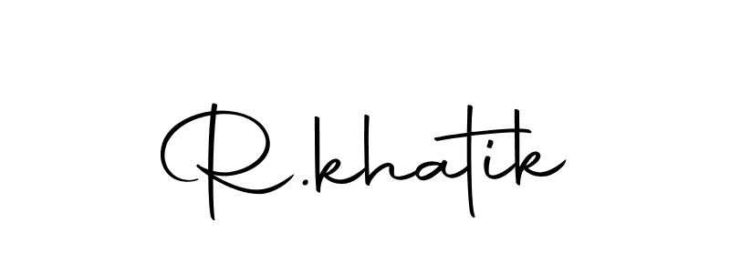 Similarly Autography-DOLnW is the best handwritten signature design. Signature creator online .You can use it as an online autograph creator for name R.khatik. R.khatik signature style 10 images and pictures png