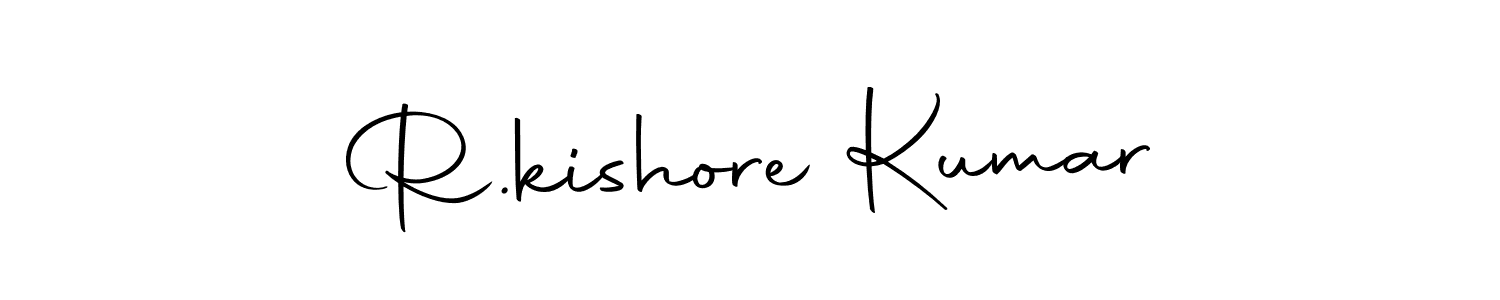 Make a beautiful signature design for name R.kishore Kumar. Use this online signature maker to create a handwritten signature for free. R.kishore Kumar signature style 10 images and pictures png