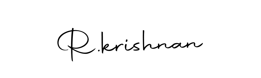 You can use this online signature creator to create a handwritten signature for the name R.krishnan. This is the best online autograph maker. R.krishnan signature style 10 images and pictures png