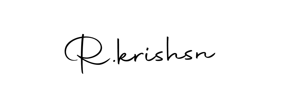 Use a signature maker to create a handwritten signature online. With this signature software, you can design (Autography-DOLnW) your own signature for name R.krishsn. R.krishsn signature style 10 images and pictures png
