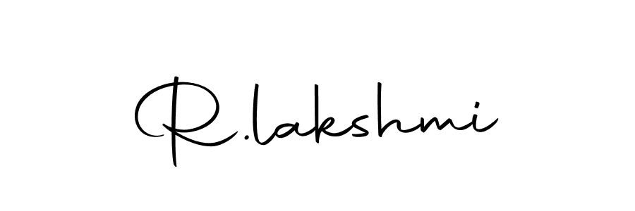 Use a signature maker to create a handwritten signature online. With this signature software, you can design (Autography-DOLnW) your own signature for name R.lakshmi. R.lakshmi signature style 10 images and pictures png