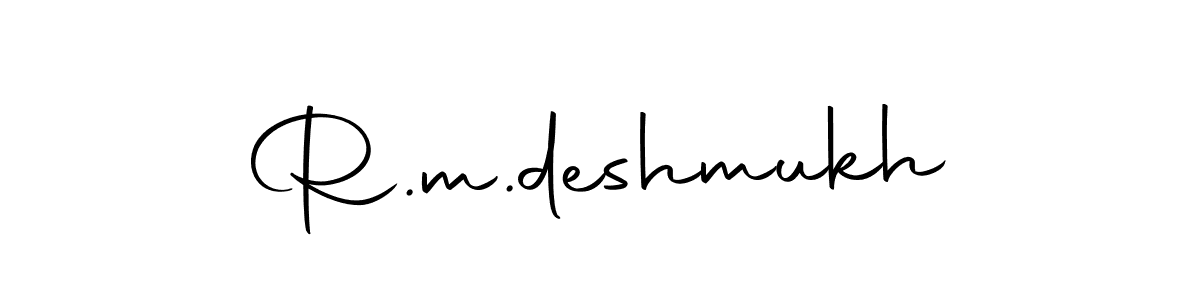 You should practise on your own different ways (Autography-DOLnW) to write your name (R.m.deshmukh) in signature. don't let someone else do it for you. R.m.deshmukh signature style 10 images and pictures png