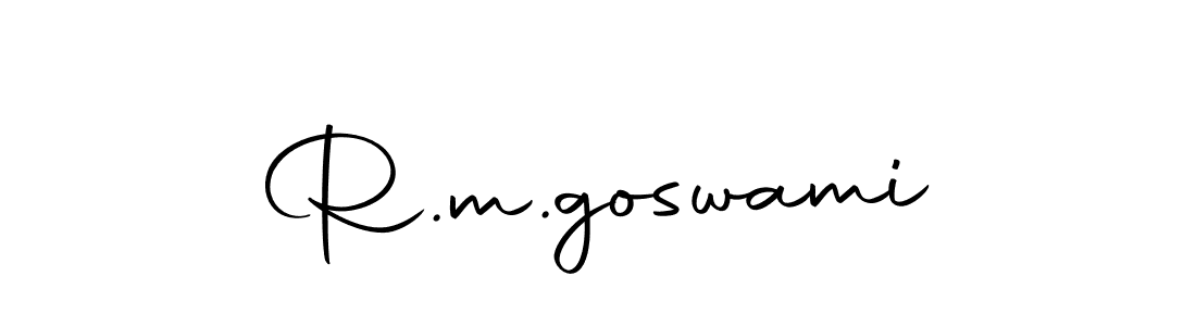 How to make R.m.goswami signature? Autography-DOLnW is a professional autograph style. Create handwritten signature for R.m.goswami name. R.m.goswami signature style 10 images and pictures png