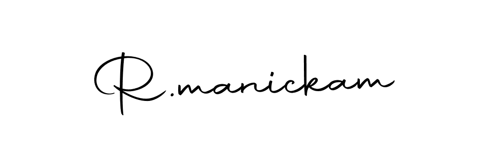 You should practise on your own different ways (Autography-DOLnW) to write your name (R.manickam) in signature. don't let someone else do it for you. R.manickam signature style 10 images and pictures png