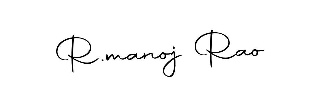 How to make R.manoj Rao signature? Autography-DOLnW is a professional autograph style. Create handwritten signature for R.manoj Rao name. R.manoj Rao signature style 10 images and pictures png