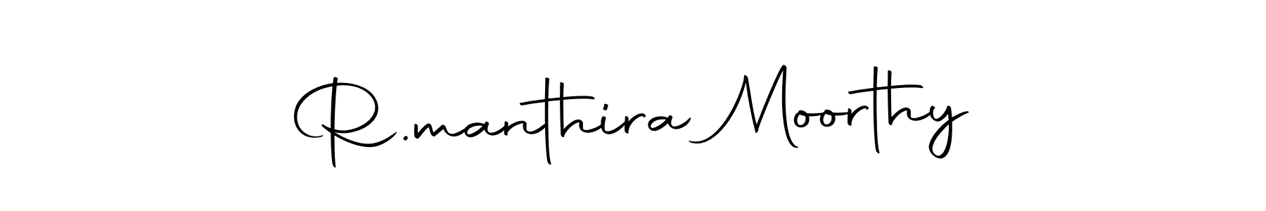 Make a short R.manthira Moorthy signature style. Manage your documents anywhere anytime using Autography-DOLnW. Create and add eSignatures, submit forms, share and send files easily. R.manthira Moorthy signature style 10 images and pictures png