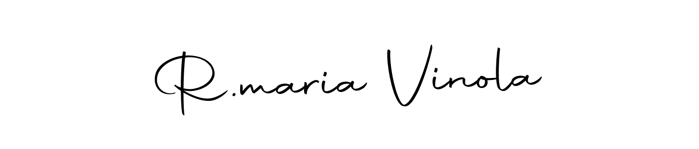 Make a beautiful signature design for name R.maria Vinola. With this signature (Autography-DOLnW) style, you can create a handwritten signature for free. R.maria Vinola signature style 10 images and pictures png