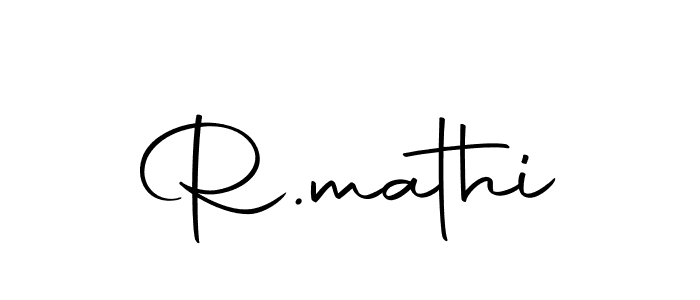 You should practise on your own different ways (Autography-DOLnW) to write your name (R.mathi) in signature. don't let someone else do it for you. R.mathi signature style 10 images and pictures png