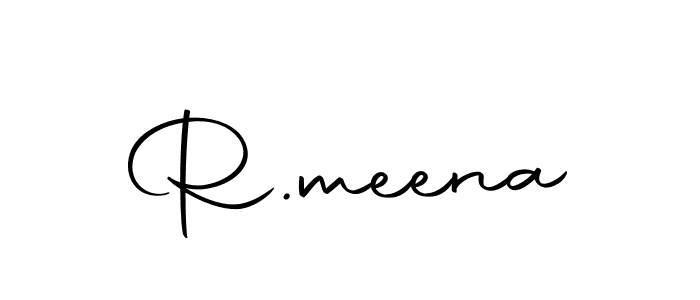 Use a signature maker to create a handwritten signature online. With this signature software, you can design (Autography-DOLnW) your own signature for name R.meena. R.meena signature style 10 images and pictures png