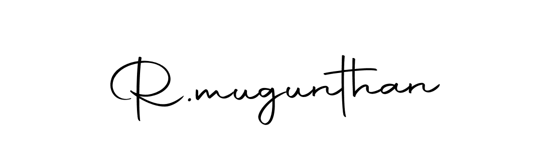 Create a beautiful signature design for name R.mugunthan. With this signature (Autography-DOLnW) fonts, you can make a handwritten signature for free. R.mugunthan signature style 10 images and pictures png