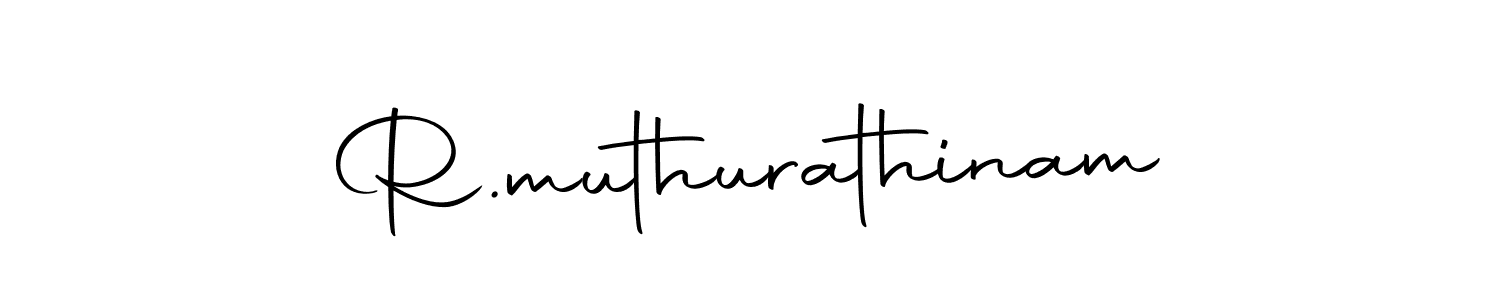 Use a signature maker to create a handwritten signature online. With this signature software, you can design (Autography-DOLnW) your own signature for name R.muthurathinam. R.muthurathinam signature style 10 images and pictures png