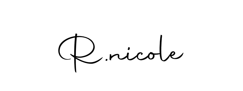 if you are searching for the best signature style for your name R.nicole. so please give up your signature search. here we have designed multiple signature styles  using Autography-DOLnW. R.nicole signature style 10 images and pictures png