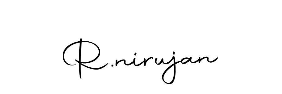 Design your own signature with our free online signature maker. With this signature software, you can create a handwritten (Autography-DOLnW) signature for name R.nirujan. R.nirujan signature style 10 images and pictures png