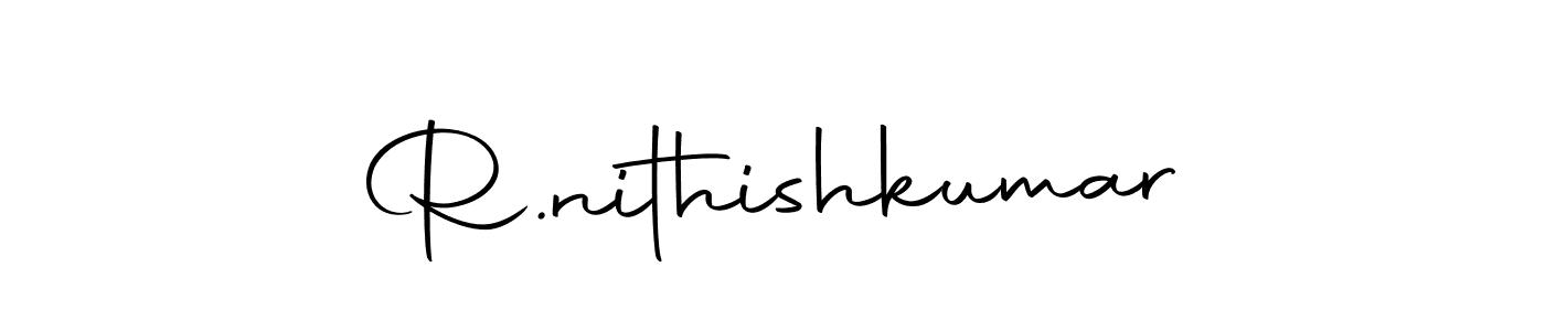 You should practise on your own different ways (Autography-DOLnW) to write your name (R.nithishkumar) in signature. don't let someone else do it for you. R.nithishkumar signature style 10 images and pictures png