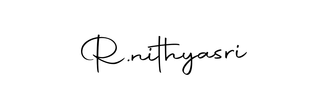 How to make R.nithyasri signature? Autography-DOLnW is a professional autograph style. Create handwritten signature for R.nithyasri name. R.nithyasri signature style 10 images and pictures png