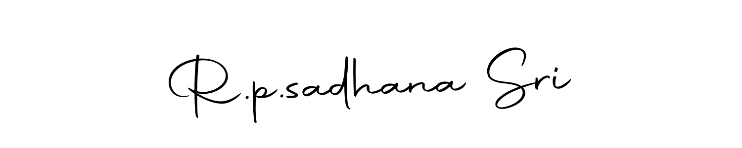 Make a beautiful signature design for name R.p.sadhana Sri. Use this online signature maker to create a handwritten signature for free. R.p.sadhana Sri signature style 10 images and pictures png