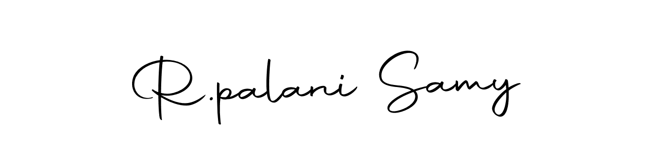You should practise on your own different ways (Autography-DOLnW) to write your name (R.palani Samy) in signature. don't let someone else do it for you. R.palani Samy signature style 10 images and pictures png