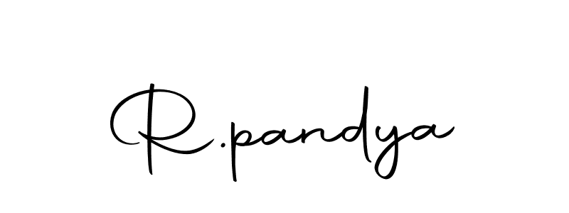 The best way (Autography-DOLnW) to make a short signature is to pick only two or three words in your name. The name R.pandya include a total of six letters. For converting this name. R.pandya signature style 10 images and pictures png