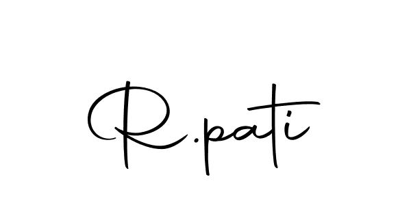Design your own signature with our free online signature maker. With this signature software, you can create a handwritten (Autography-DOLnW) signature for name R.pati. R.pati signature style 10 images and pictures png