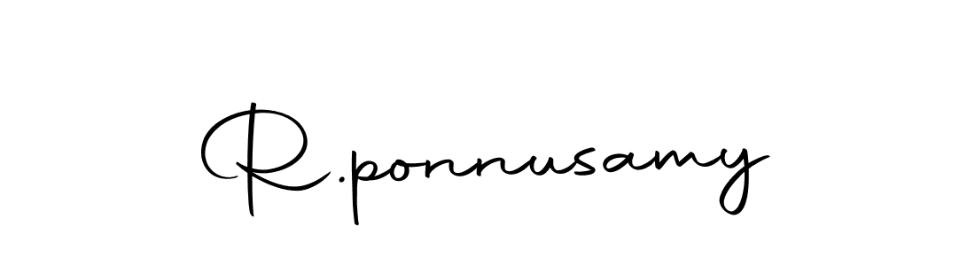 The best way (Autography-DOLnW) to make a short signature is to pick only two or three words in your name. The name R.ponnusamy include a total of six letters. For converting this name. R.ponnusamy signature style 10 images and pictures png