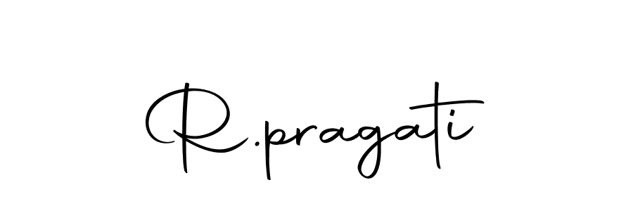 Design your own signature with our free online signature maker. With this signature software, you can create a handwritten (Autography-DOLnW) signature for name R.pragati. R.pragati signature style 10 images and pictures png