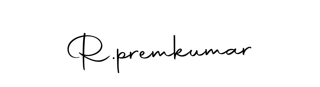Use a signature maker to create a handwritten signature online. With this signature software, you can design (Autography-DOLnW) your own signature for name R.premkumar. R.premkumar signature style 10 images and pictures png