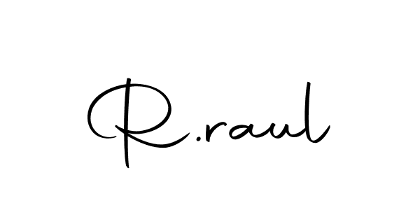 The best way (Autography-DOLnW) to make a short signature is to pick only two or three words in your name. The name R.raul include a total of six letters. For converting this name. R.raul signature style 10 images and pictures png