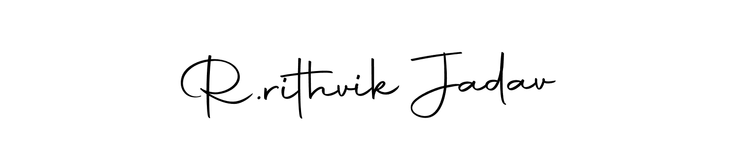 Make a short R.rithvik Jadav signature style. Manage your documents anywhere anytime using Autography-DOLnW. Create and add eSignatures, submit forms, share and send files easily. R.rithvik Jadav signature style 10 images and pictures png